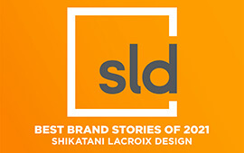 A logo for SLD, which stands for Shikatani Lacroix Design Studio. It features a square graphic with the letters "SLD" in bold white font on an…
