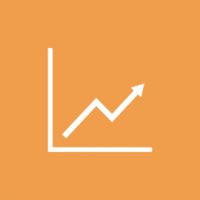 An icon representing a bar chart with an arrow pointing upwards, indicating growth or improvement.