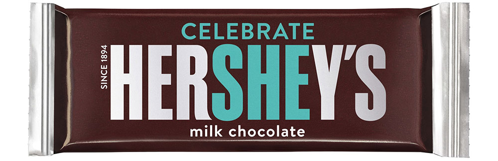 A chocolate bar from hershey's celebrating the company's 100th anniversary.