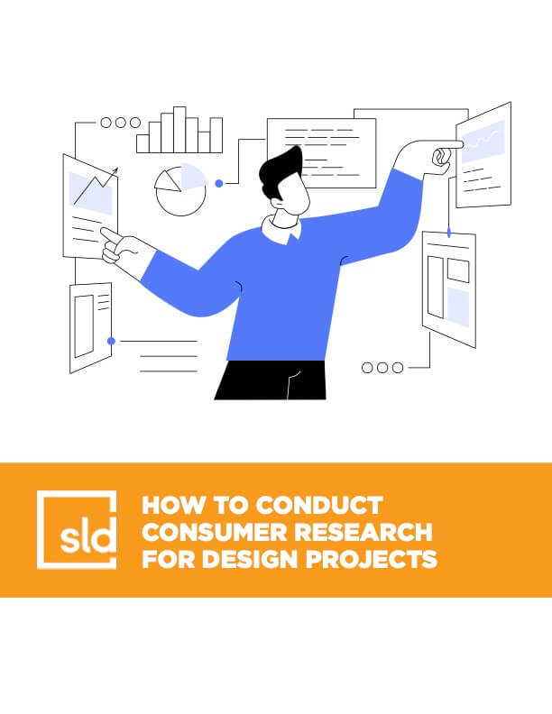 A cartoon illustration of a person standing in front of a computer screen, which displays a webpage with the title "How to conduct consumer…