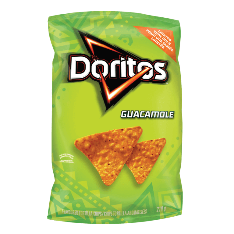 A bag of Doritos guacamole chips.