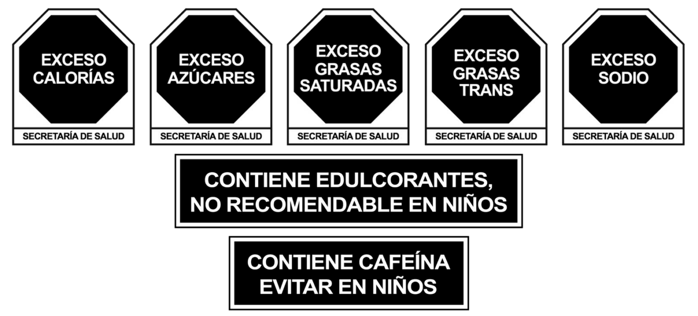 A black and white sign with various texts in Spanish, including