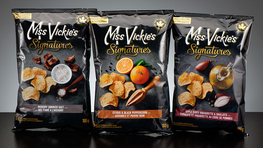 Packaging for Miss Vickie's gourmet chips