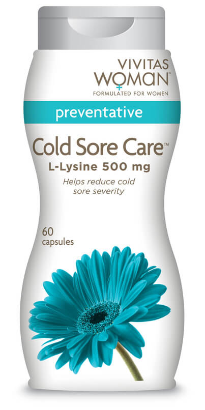 A bottle of cold sore care medication.